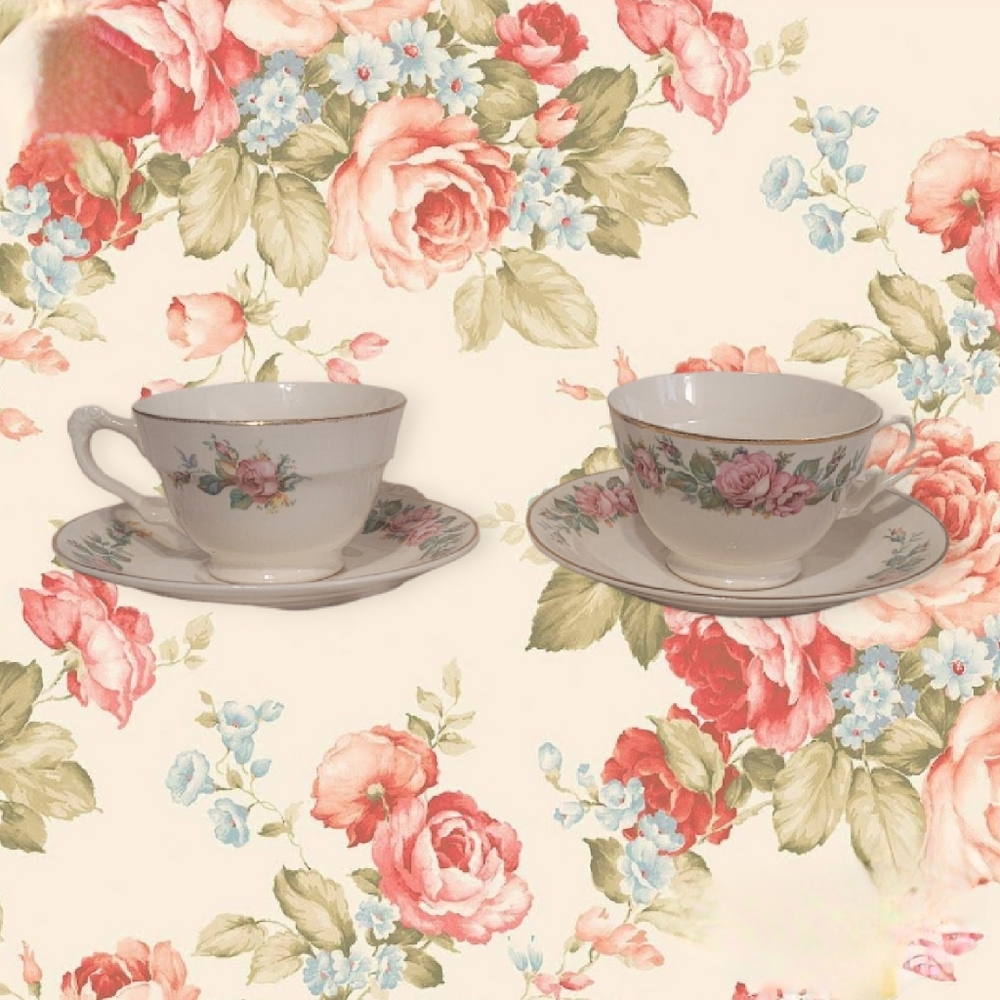 Vintage Tea Cup and Saucers